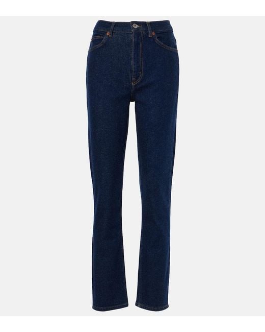 Re/done Blue 70S Straight Jeans