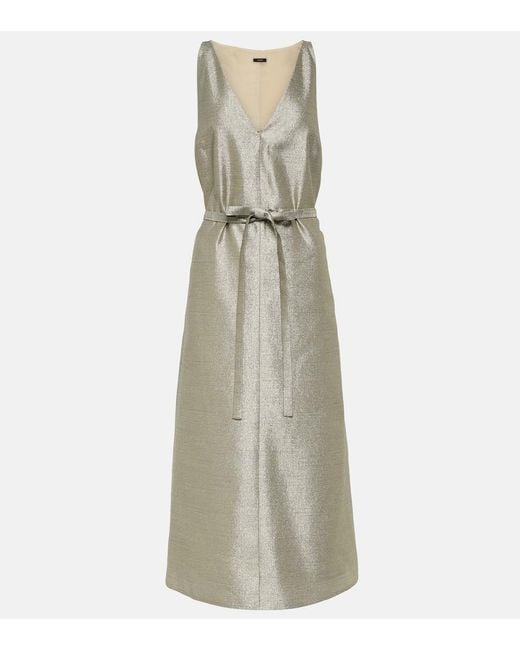 Joseph Desiree Metallic Midi Dress