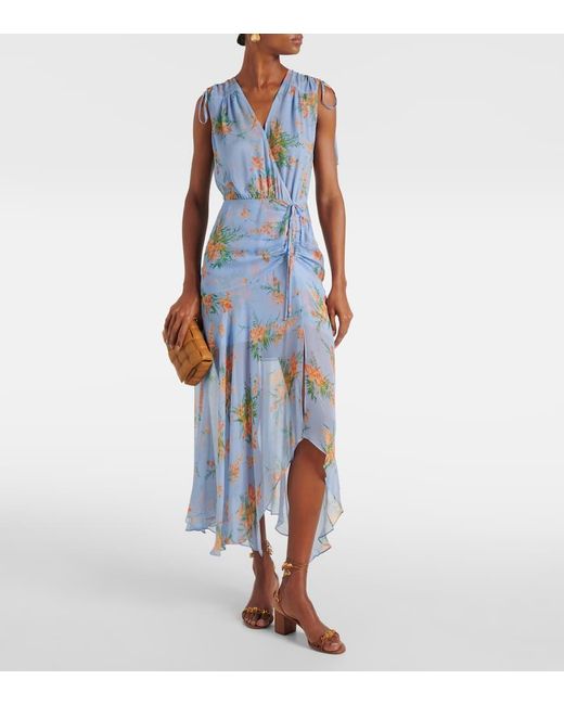 Vestido Dovima En Color Bebe Azul Talla En Veronica Beard de color Blue