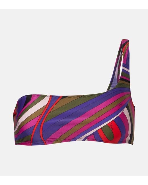 Emilio Pucci Purple Iride Bikini Top