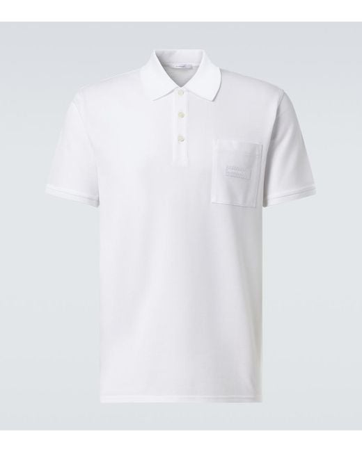 Polo De Pique De Algodon Con Logo Givenchy de hombre de color White
