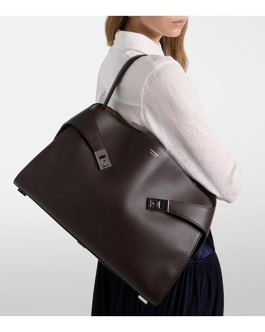 Ferragamo Black Hug Soft Medium Leather Shoulder Bag