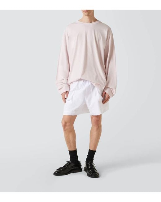 Simone Rocha Cargo-Shorts Aus Baumwolle in White für Herren