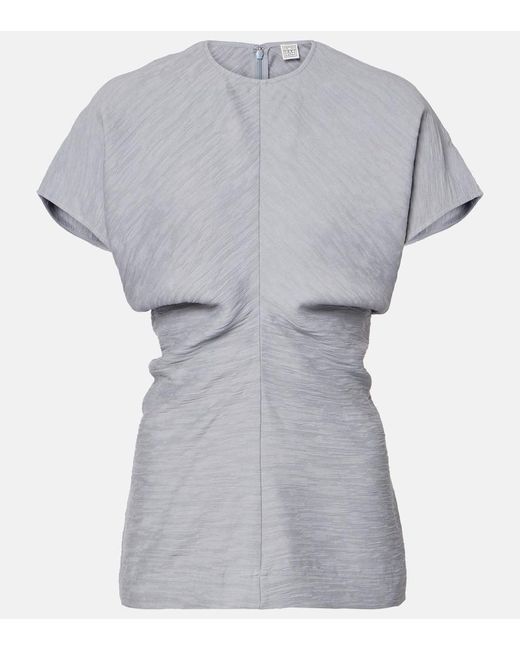 Top Drapeado Totême  de color Gray