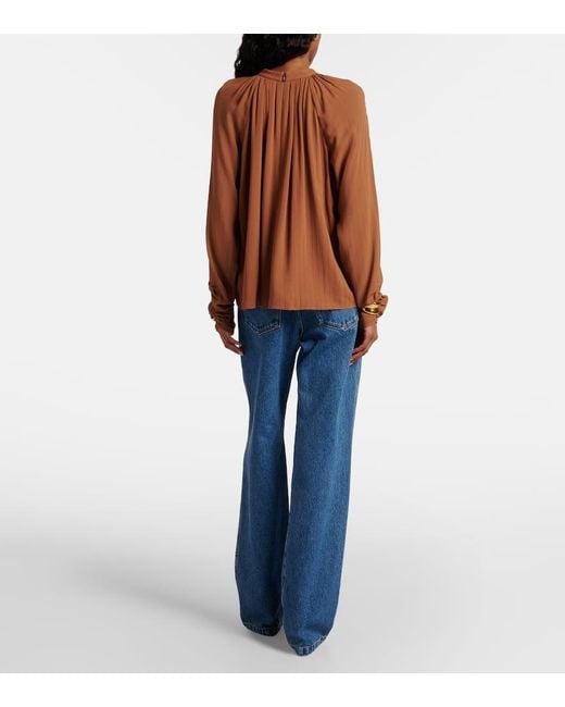 Joseph Brown Garcia Draped Blouse