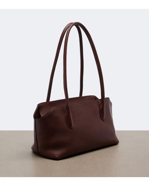 The Row Purple Terrasse Small Leather Shoulder Bag