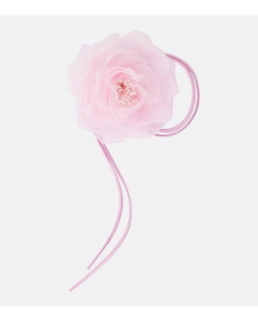 Max Mara Pink Brosche Jessy Aus Seide