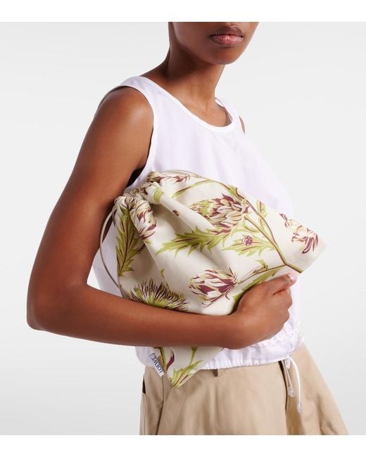 Loewe Metallic Paula's Ibiza Printed Canvas Pouch