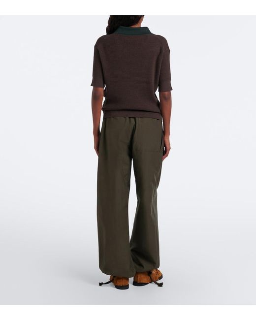 J.W. Anderson Gray Cotton-Blend Wide-Leg Pants