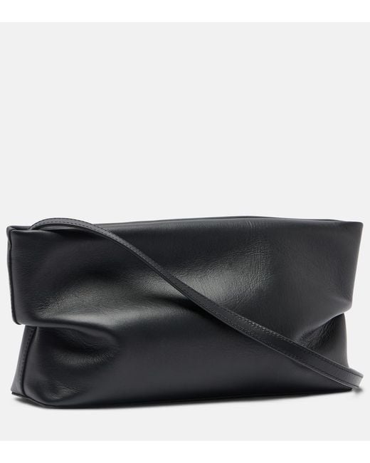 Aesther Ekme Black Nina Medium Leather Clutch