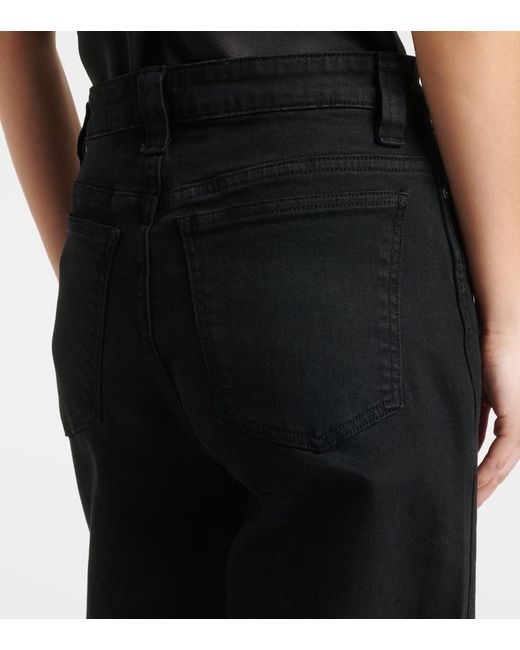 Khaite Blue Dane High-Rise Wide-Leg Jeans