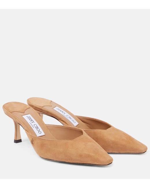 Mules Vivi 65 di Jimmy Choo in Brown