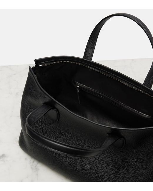 The Row Black Marcel Leather Tote Bag