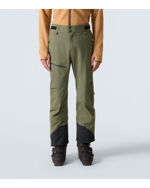 Pantaloni Da Sci Alpine di Peak Performance in Green da Uomo