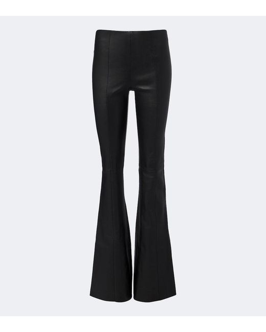 Stouls Black Gege Leather Flared Pants