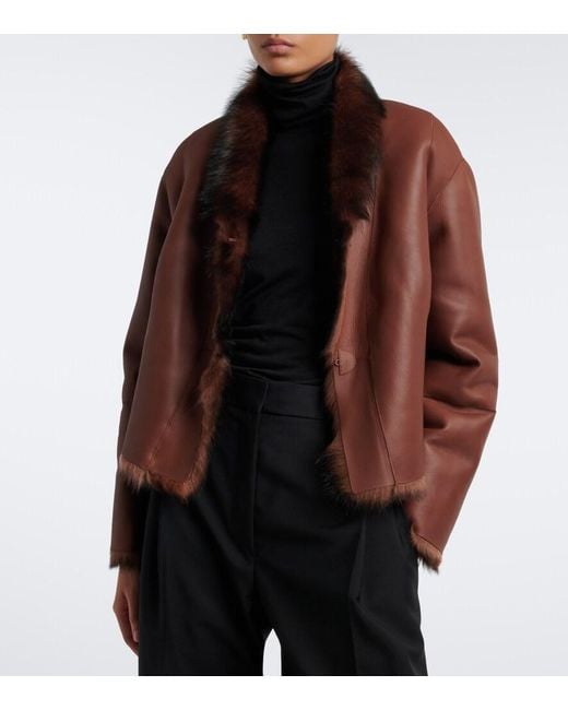 Arma Black Mooney Reversible Shearling Jacket