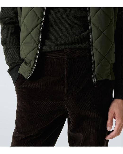 Loro Piana Black Cotton Chinos for men
