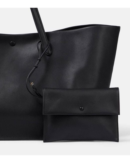 The Row Idaho Xl Leather Tote Bag in Black Lyst