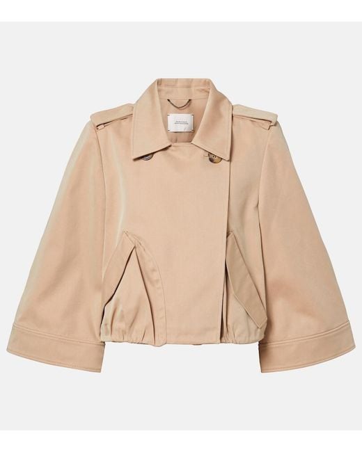 Dorothee Schumacher Natural Luxury Layer Cropped Cotton-Blend Jacket