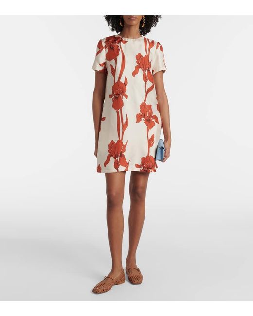 Robe En Soie A Fleurs LaDoubleJ en coloris Red