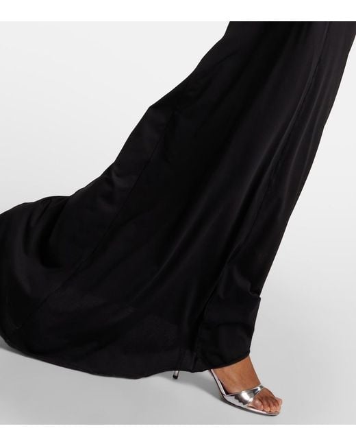 Coperni Black Suspended Triangle Open-Back Maxi Dress