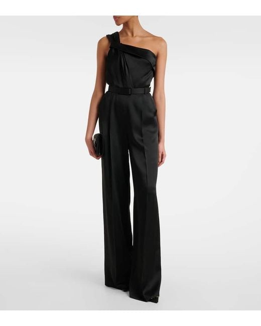 Mono Asimetrico Gioire De Saten Max Mara de color Black
