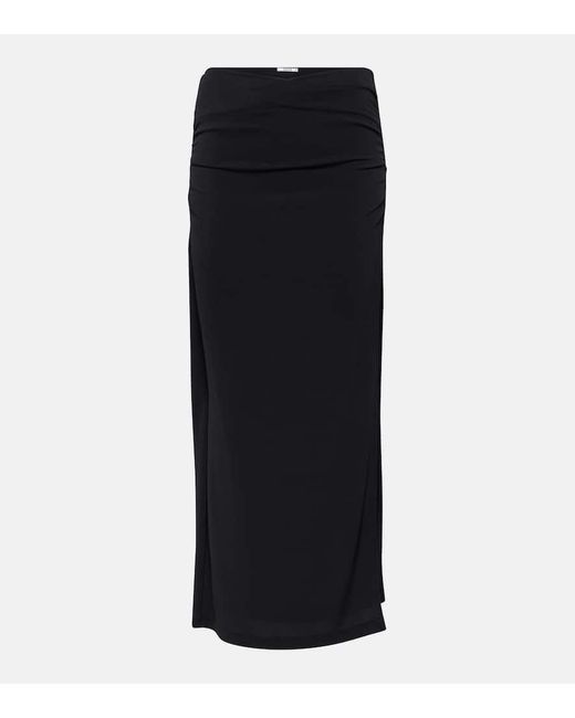 Wolford Black Crepe Jersey Pencil Skirt