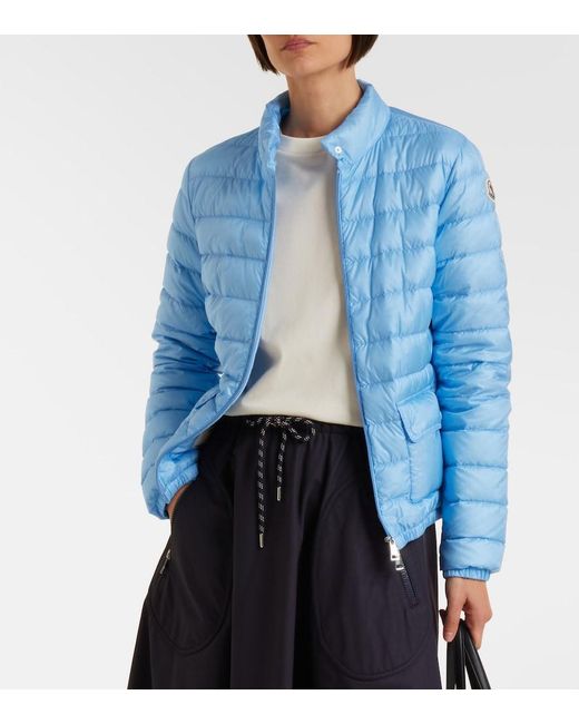 Moncler Blue Lans Quilted Down Jacket