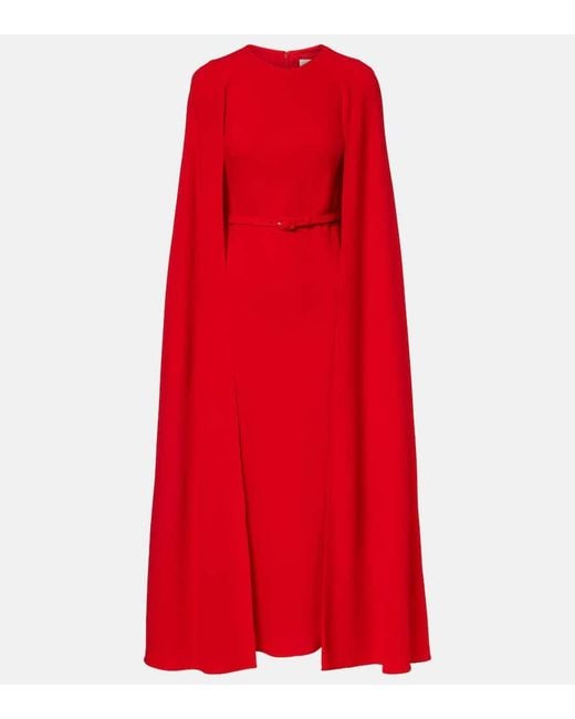 Roland Mouret Red Robe Aus Cady