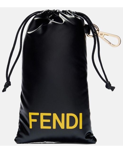 Fendi Brown Forever Rectangular Sunglasses