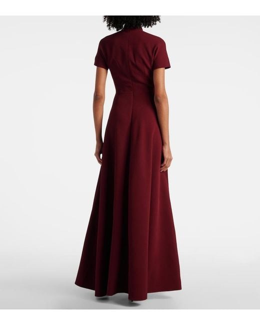 Emilia Wickstead Red Malinda Crepe Gown