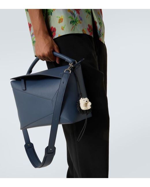 Charm Hedgehog Con Perline di Loewe in Metallic da Uomo