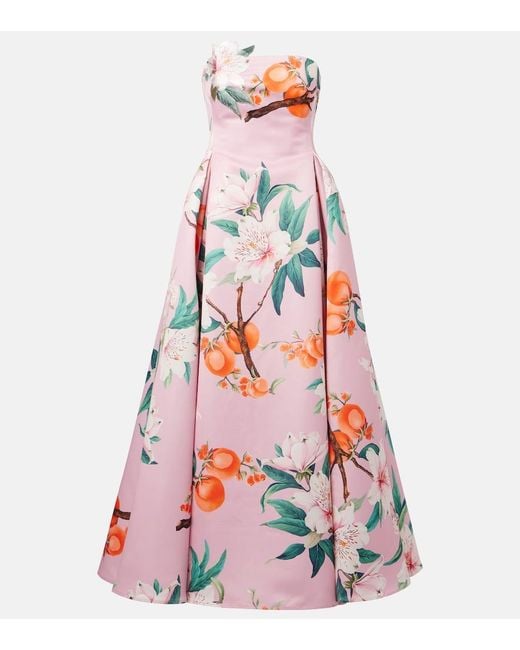 LEO LIN White Nora Floral Cocktail Dress