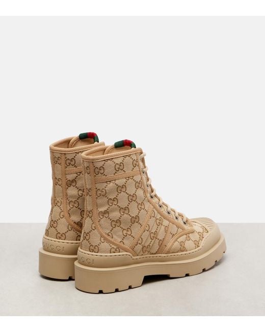 Gucci Natural Boot With Web