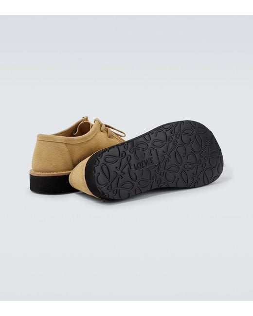 Loewe Desert Boots Faro Aus Veloursleder in White für Herren