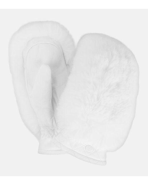 Goldbergh White Hill Leather Ski Mittens