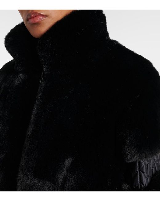 Goldbergh Black Furry Ski Jacket
