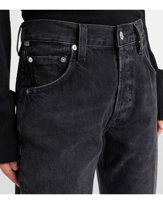 Citizens of Humanity Blue Winslow Mid-Rise Straight Jeans
