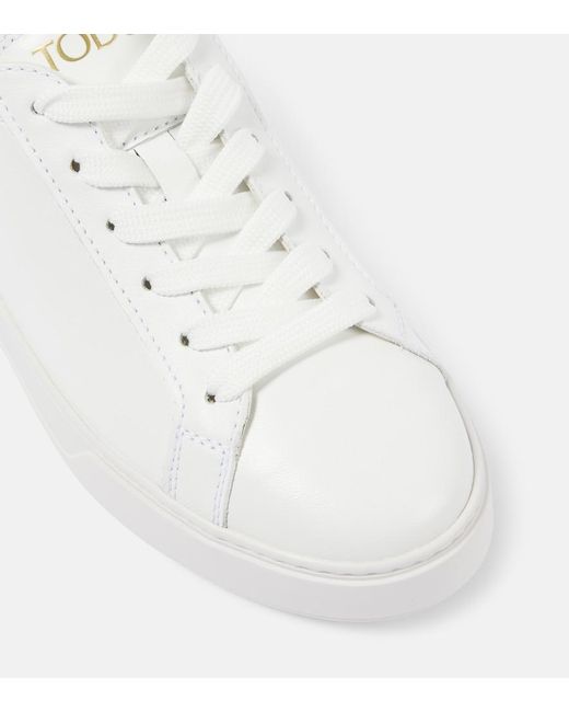 Tod's White Leather Sneakers
