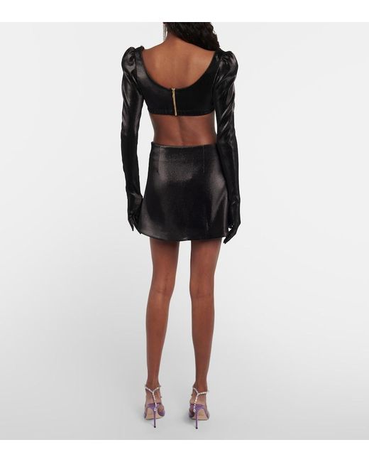 Miss Sohee Black Embellished Miniskirt
