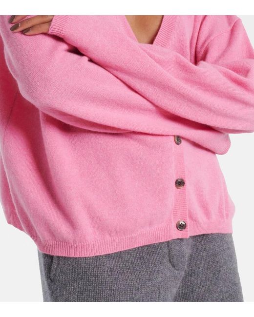 Lisa Yang Pink Abby Cashmere Cardigan