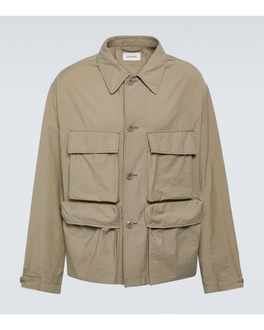 Lemaire Green Cotton-blend Field Jacket for men