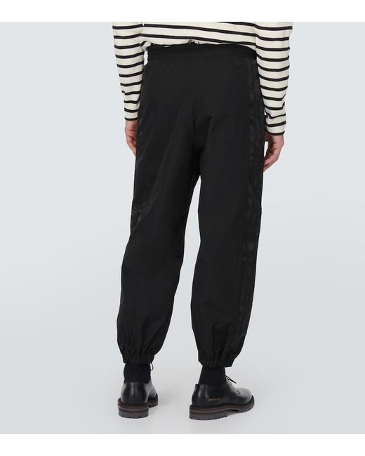 Junya Watanabe Black Wide-Leg Sweatpants for men
