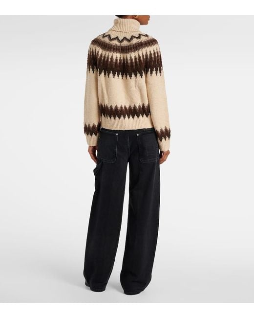 Jersey De Cuello Alto En Mezcla De Lana Polo Ralph Lauren de color Natural