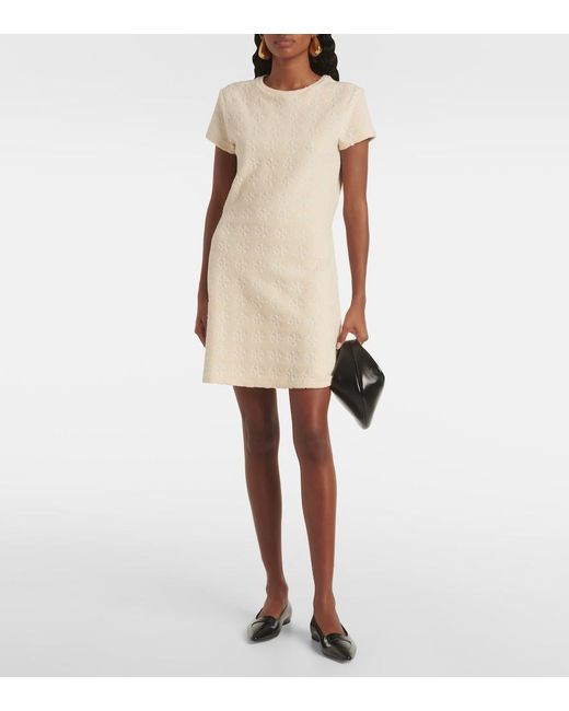 Tory Burch Natural Terry Cotton-Blend Dress