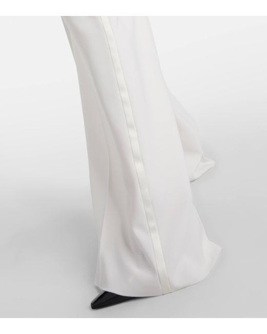 Pantalon droit Ercole en cady Max Mara en coloris White