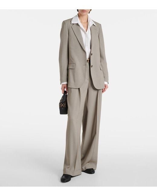 Tod's Gray Single-Breasted Blazer