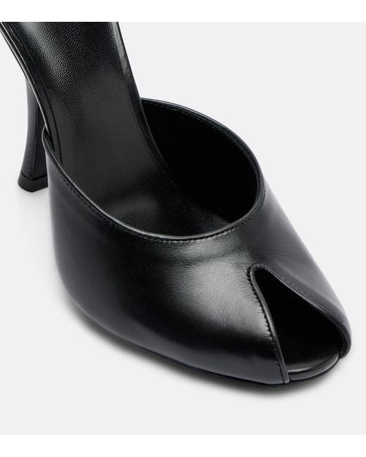 Jude Black Date Leather Mules