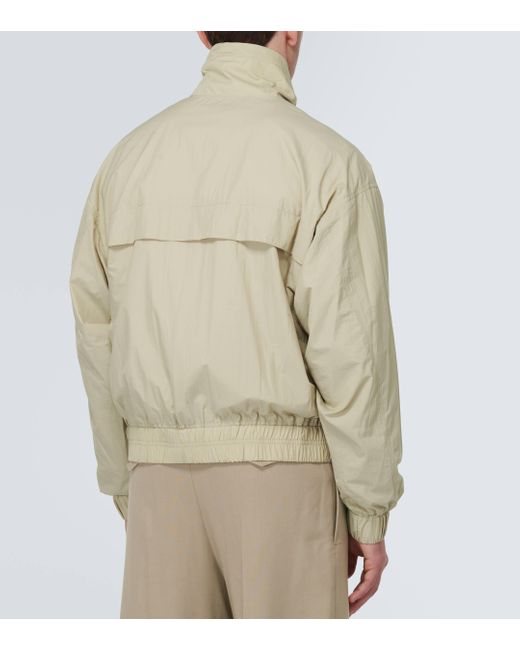 AMI Natural Technical Zip-up Jacket for men
