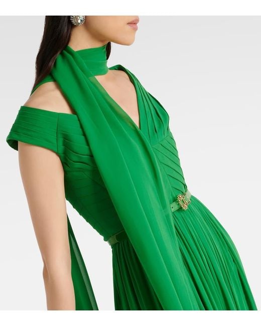 Abito Lungo di Elie Saab in Green